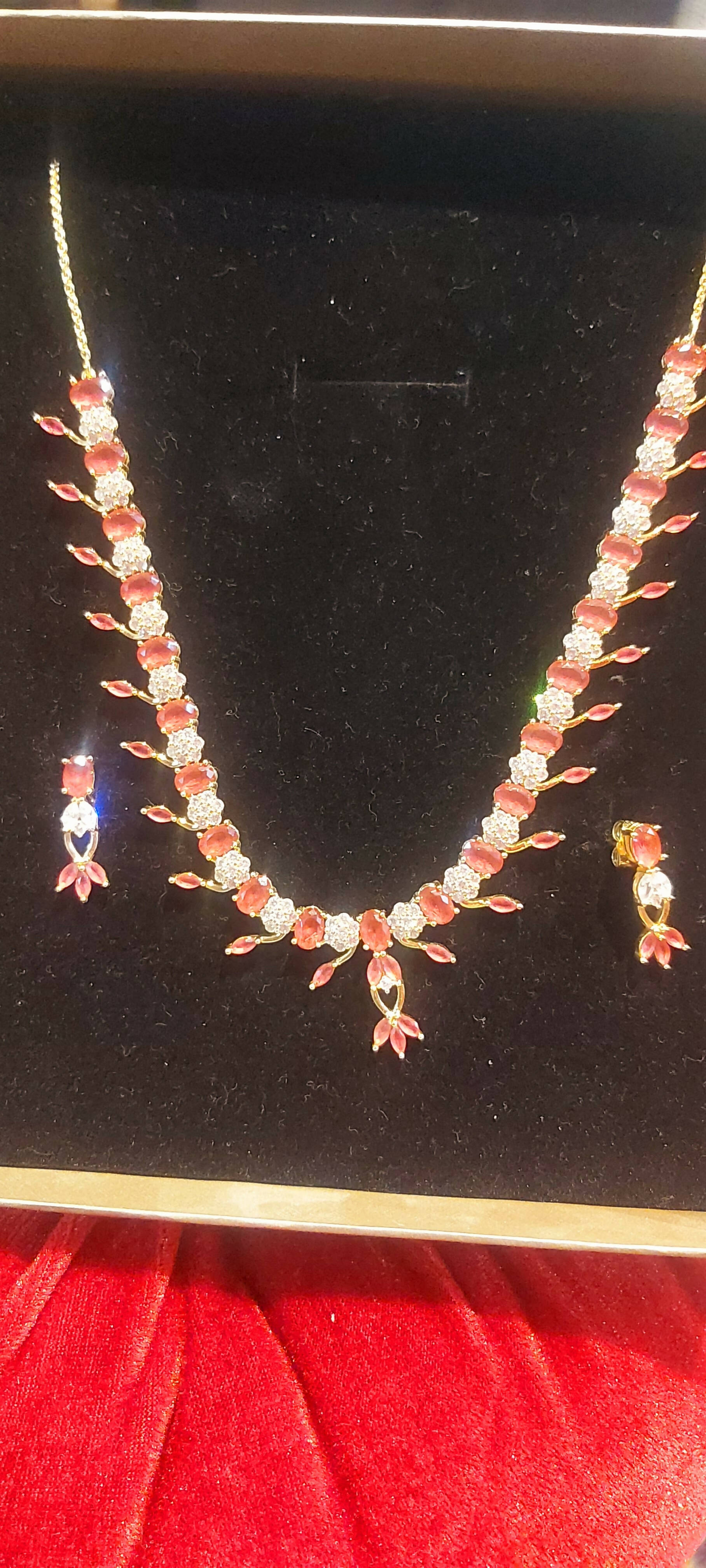 Pink Zircon jewelry set | Women Jewelry & Sets | New