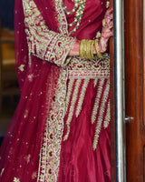 Stunning Maroon Bridal Suit | Women Bridals | Small | Worn Once