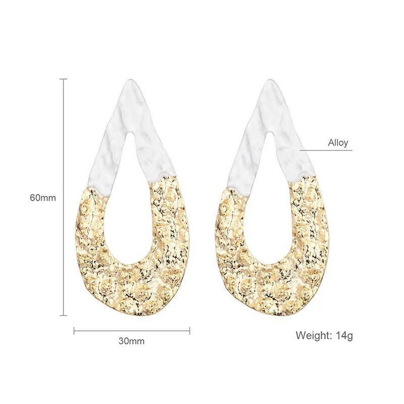 Gold Drop shaped Earrings | Jewelry | New