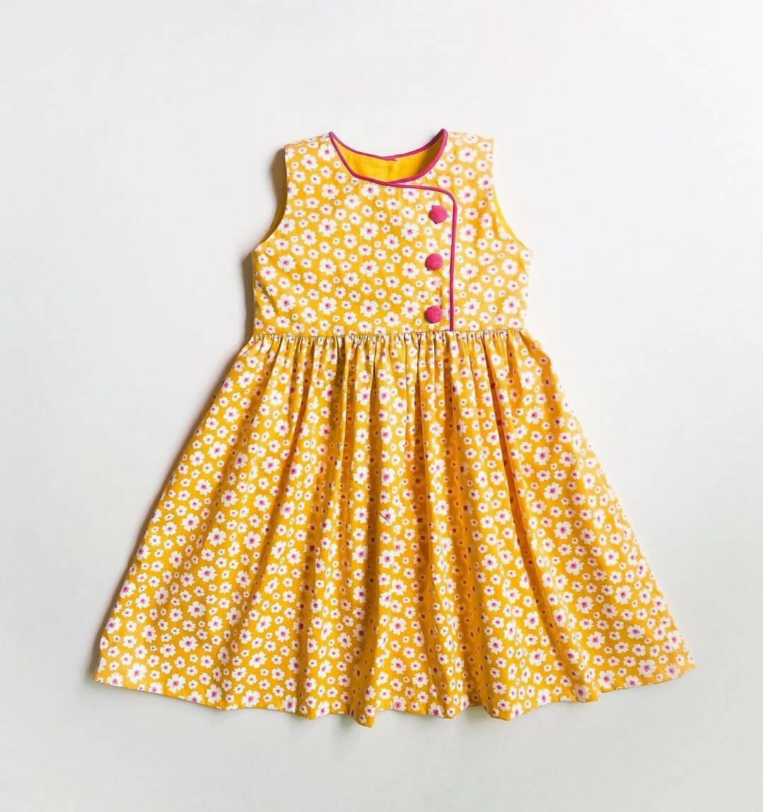 Yellow Cotton Frock | Girls Skirts & Dresses | Small | New