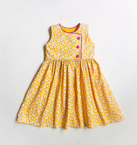 Yellow Cotton Frock | Girls Skirts & Dresses | Small | New