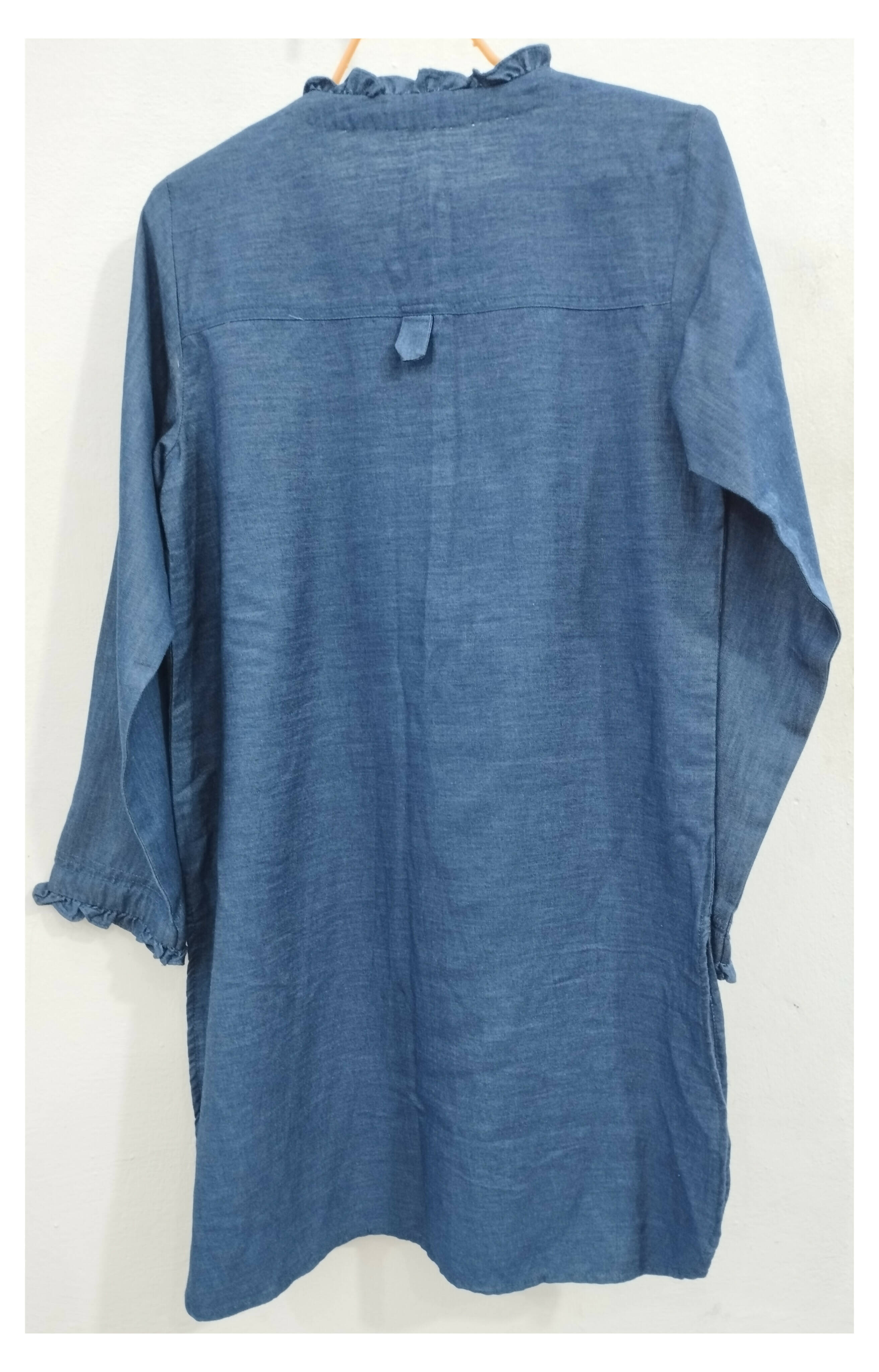 Limelight | Blue Denim Kurta | Women Branded Kurta | Small | New