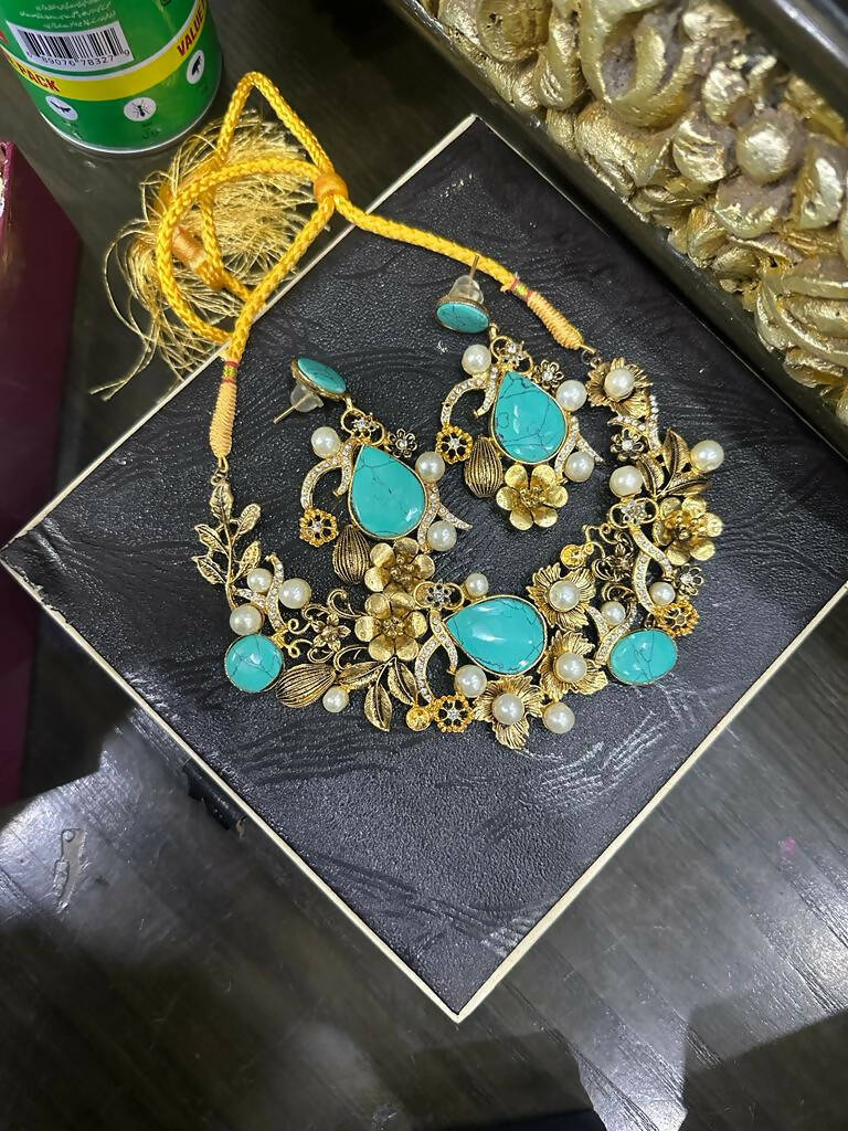 Stone Necklace & Earrings | Women Jewelry | Worn Once