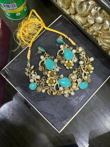 Stone Necklace & Earrings | Women Jewelry | Worn Once