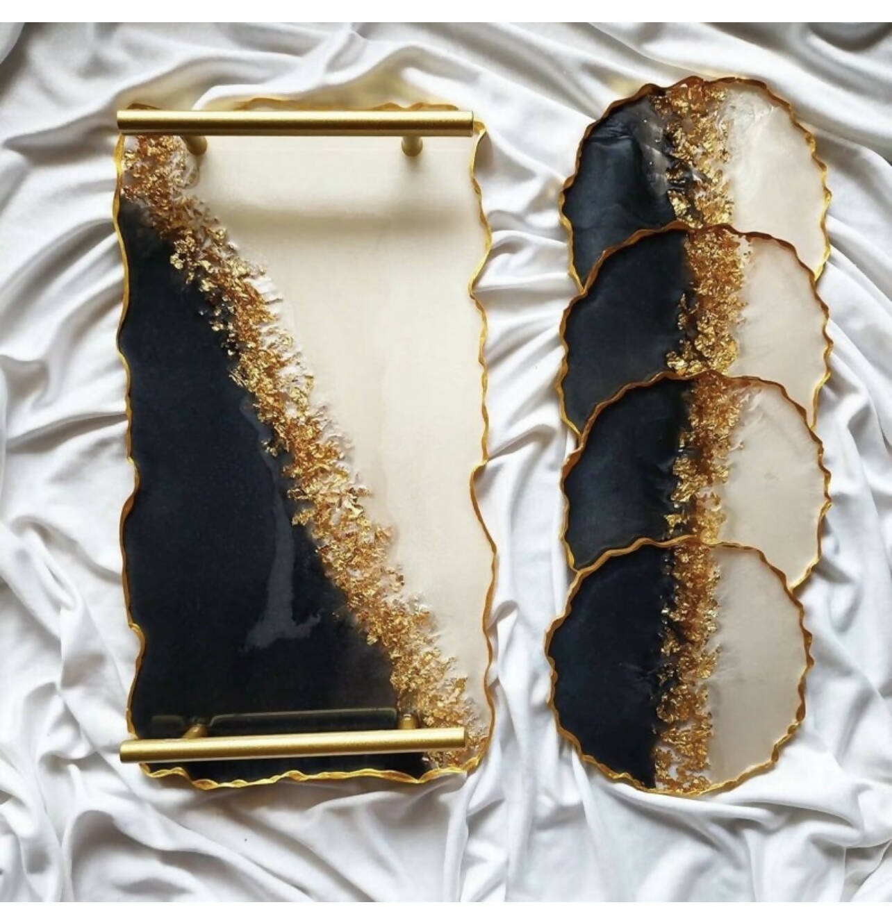Resin tray and coasters | For Your Home | New