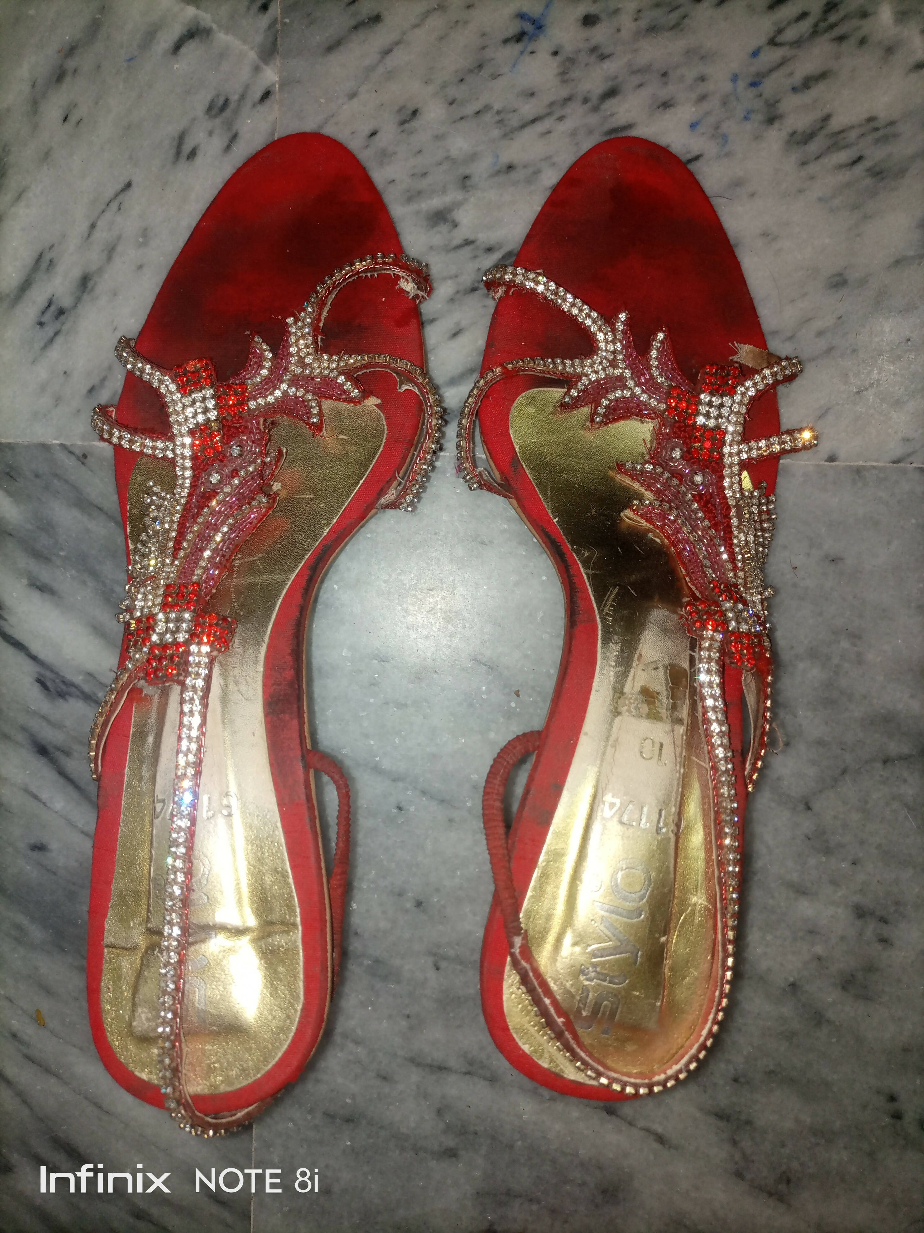 Stylo | Red fancy shoes (Size: 9 ) | Women Shoes | Preloved