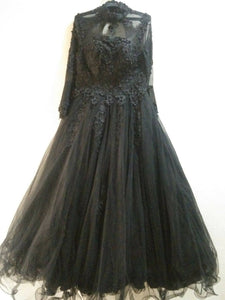 Black Embroided Maxi | Women Froks & Maxis | Large | Worn once