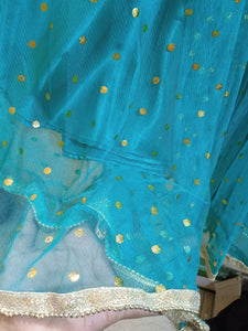 Stylish Blue Lehanga Suit | Women Formals | Ghararas, Shararas & Lehngas | Small | Preloved