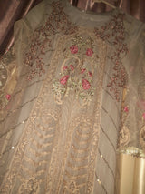 Grey Net Frock | Women Frocks & Maxis | Small | Preloved