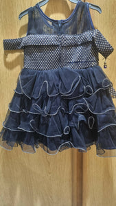 Navy blue fancy frock | Girls Skirts & Dresses | Preloved