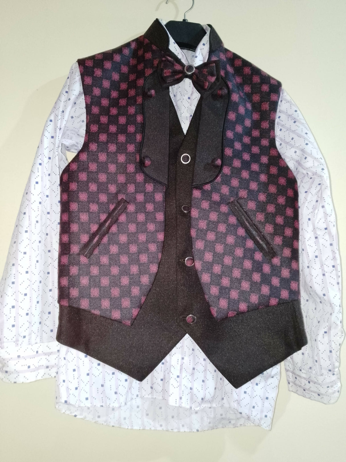 3 Pcs Boys Paint Shirt and Waistcoat | Kids | Boys Tops & Shirts | 9 to 11 Yrs | Preloved