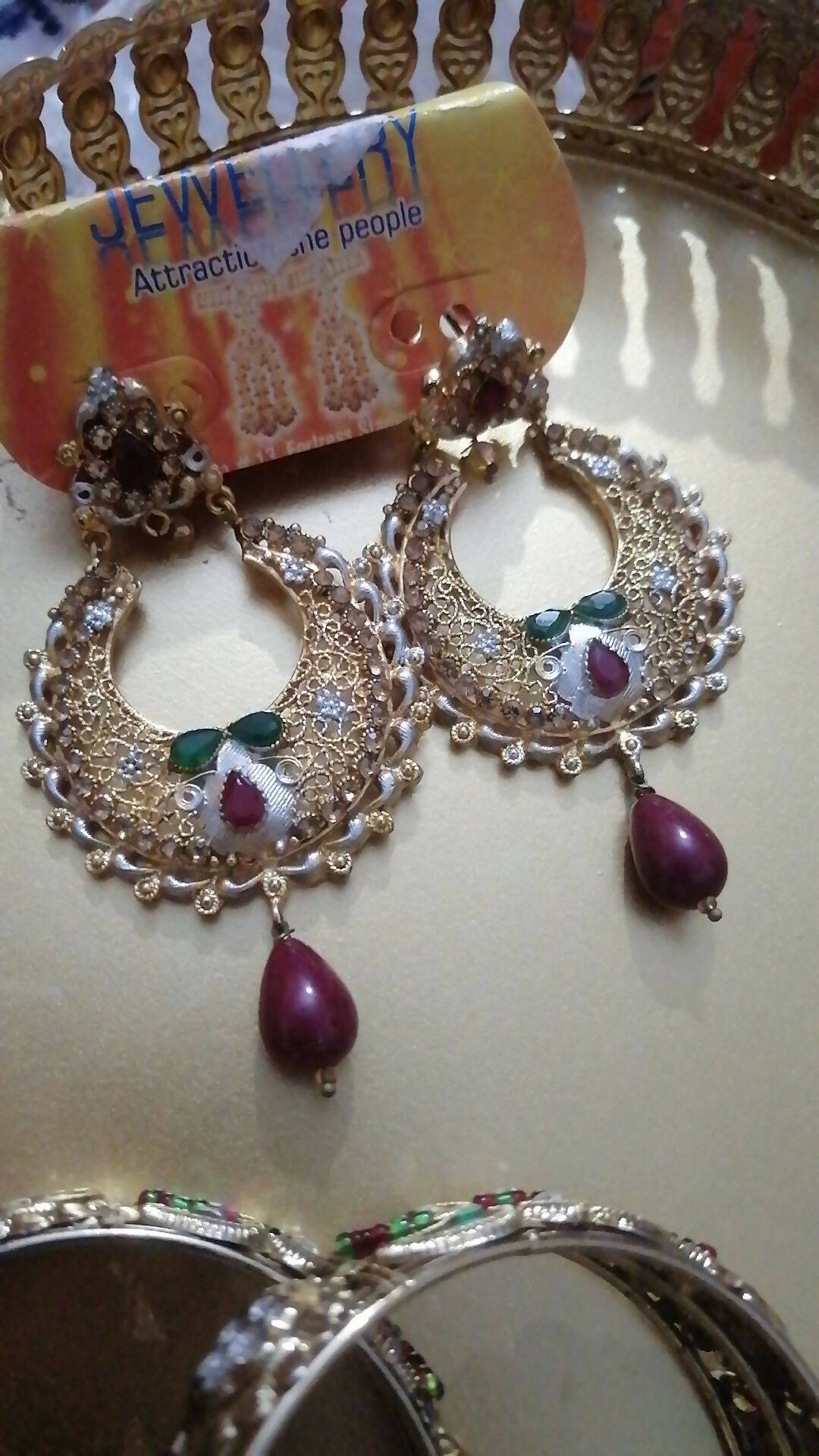 Indian bangles and earrings | Women Jewellery | Brand New