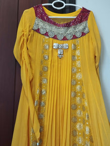 Rizwan Moazzam | Party Wear Long Tail Dress | Women Branded Formals | Medium | Preloved