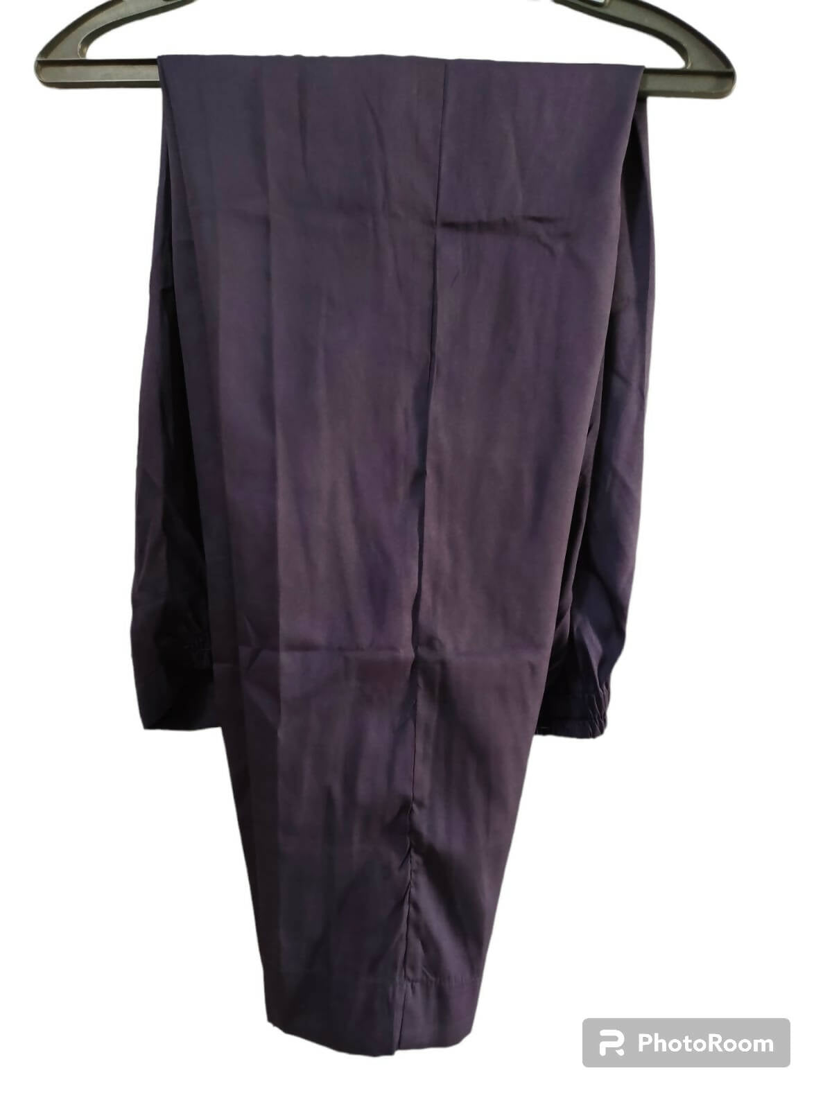 نیوی بلیو آرگنزا سوٹ | ایمبرائیڈری اور آئینے کے کام کے ساتھ 3pcs | خواتین رسمی | سائز: بڑا | نئی