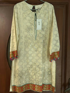 Ethnic| Embroidered Shirt (Size: S ) | Women Branded Kurta | Brand New With Tags