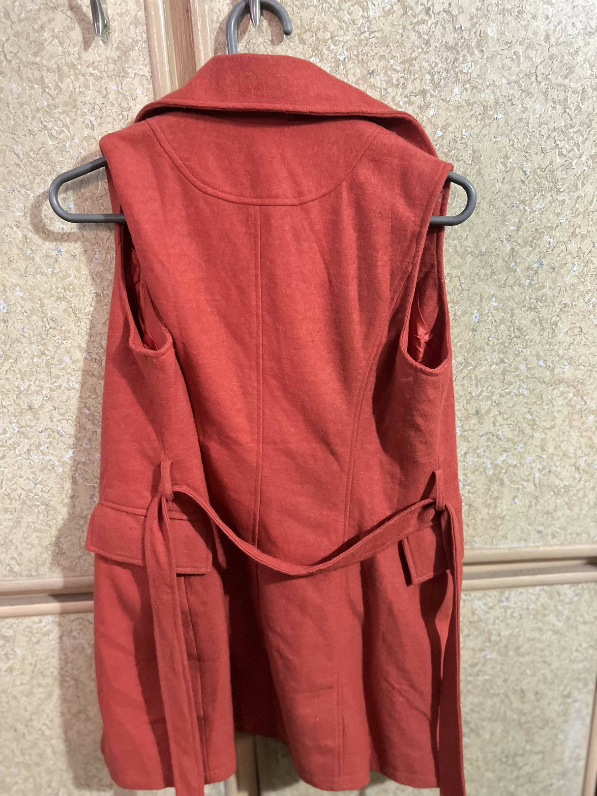 Orange Sleeveless Coat | Women Sweaters & Jackets | Medium | Worn Once