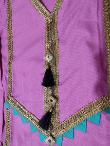 Purple Stitched Dress | Women Formals | New
