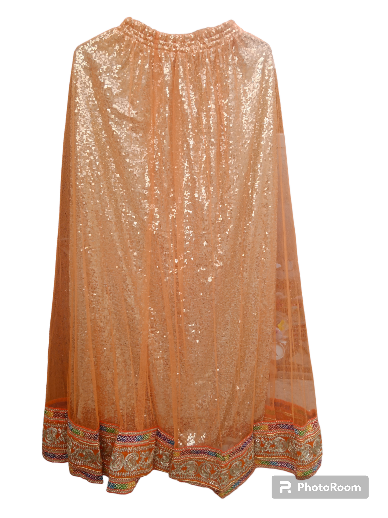 Beautiful Orange Three Piece Dress | Gharara, Shararas & Lehangas | Women Formals | Small to Medium | Preloved