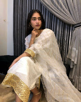 Beautiful Long white Kurta | Women Locally Made Formals | Medium | New