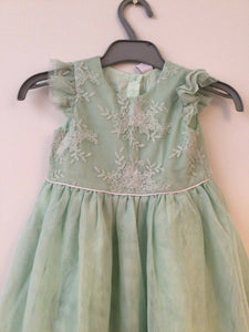 Green Net frock (1.5 to 2 years) | Girls Skirts & Dresses | Preloved