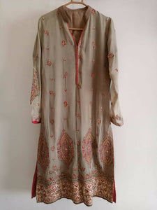 2 pcs formal shirt dupatta (Size: M ) | Women Kurta | Worn Once