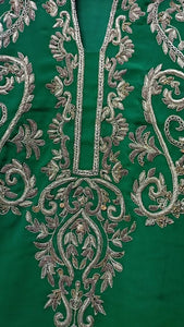 Green Embroidered Shirt & Trouser | Women Formals | Preloved