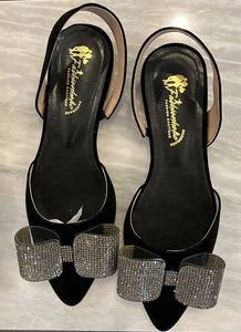 Black and Sliver Heels| Women Shoes | Brand New