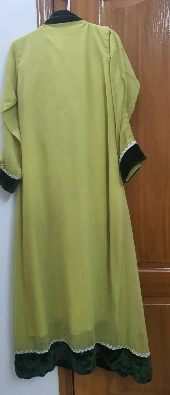 Green fancy Goan style Frock (Size: M )| Women Frocks & Maxis | Worn Once