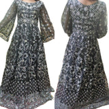 Fancy Mirror Work Maxi | Women Frocks & Maxis | Medium | Preloved