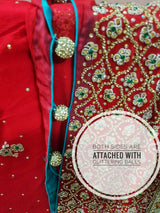 Red Beautiful Baraat Lehnga | Women Bridals | Large | Worn Once