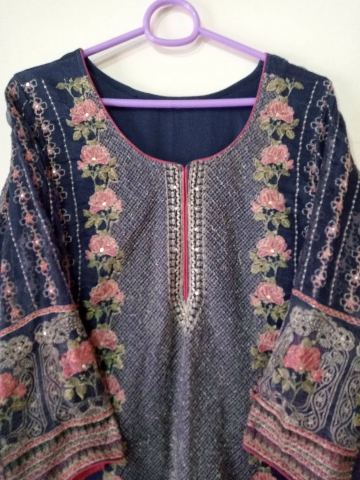 Bareeze | Blue Stitched 3 Pcs Suit | Women Branded Kurta | Medium to Large | Worn Once