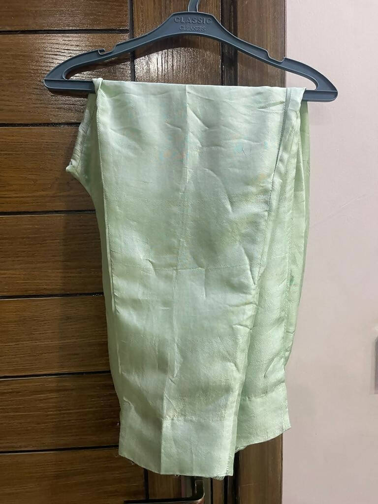 Mint green Peplum, trouser, duppata | Women Formals | Preloved