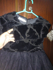Stylish Black Velvet Frok | Girls Skirts & Dresses | 3-4 year baby girl | Worn Once