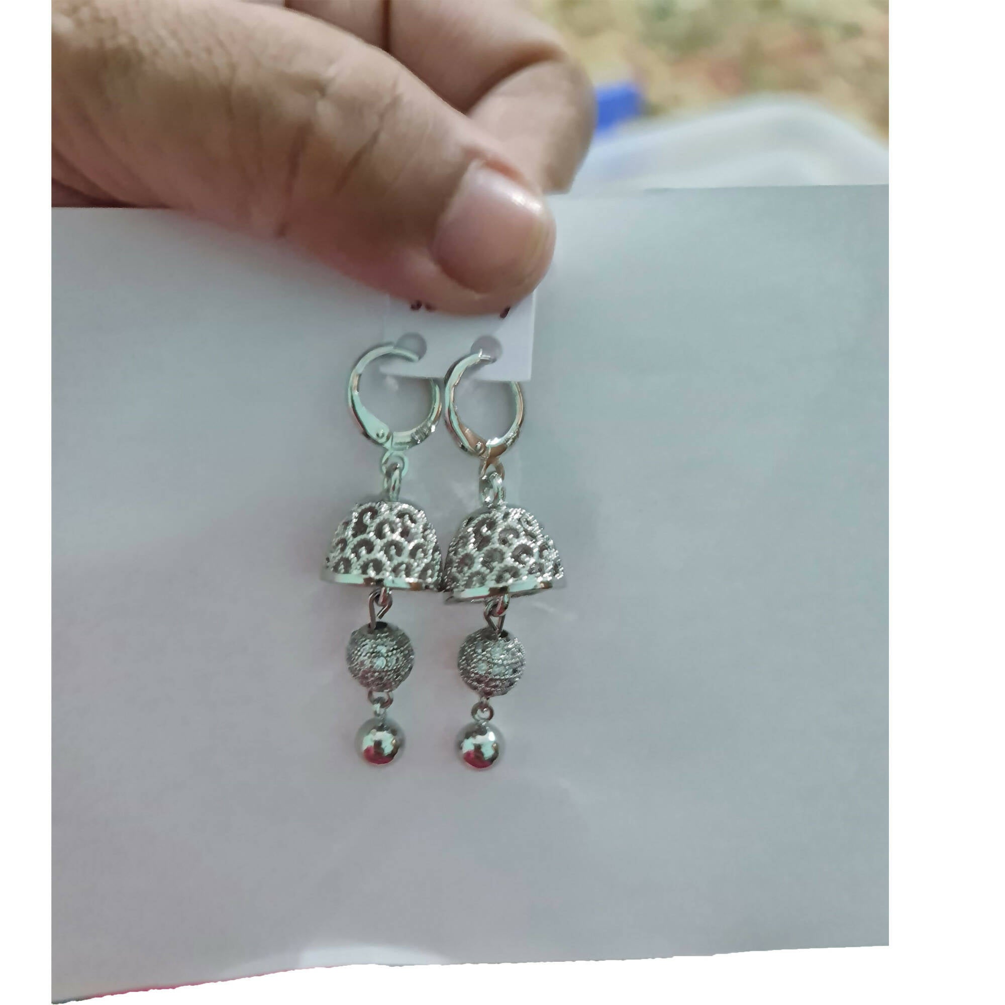 Original Silver Plated Jhumki | Women Jewelry | Earrings | Brand New