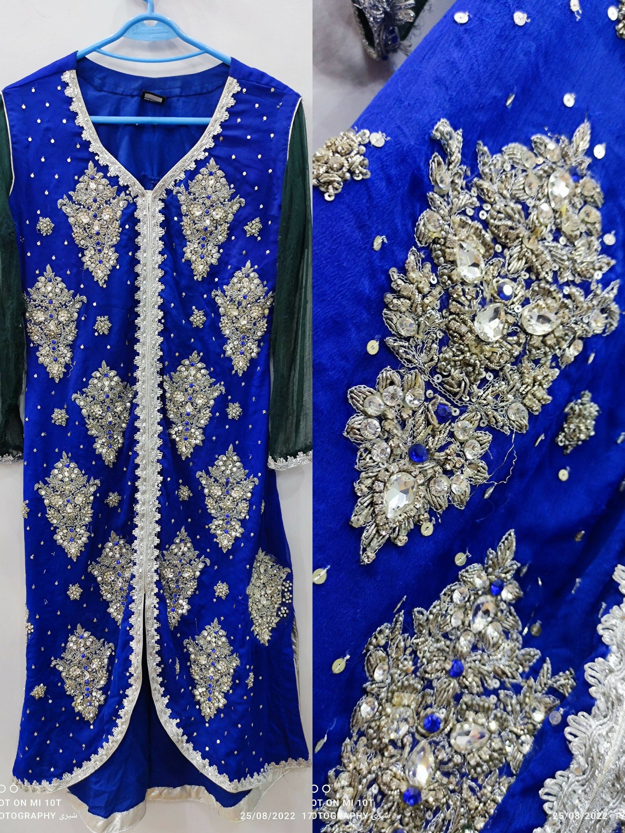 Royal Blue Formal Shirt | Women Formals |Medium| Preloved