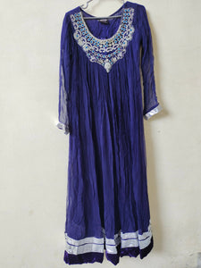 Blue Fancy 3 Pc Maxi | Women Froks & Maxis | Preloved