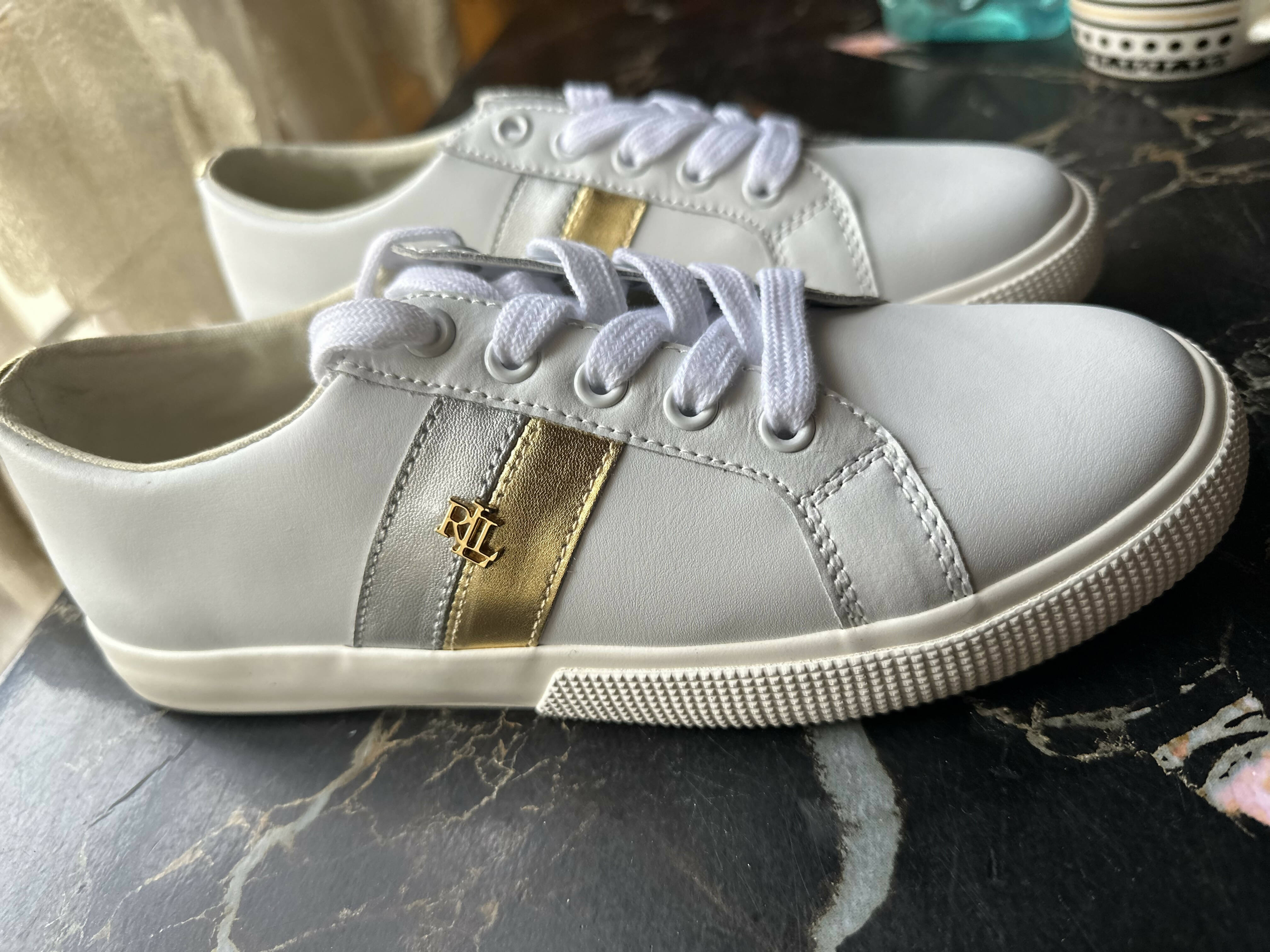 Ralph Lauren | White Sneakers | Men Shoes | Brand New