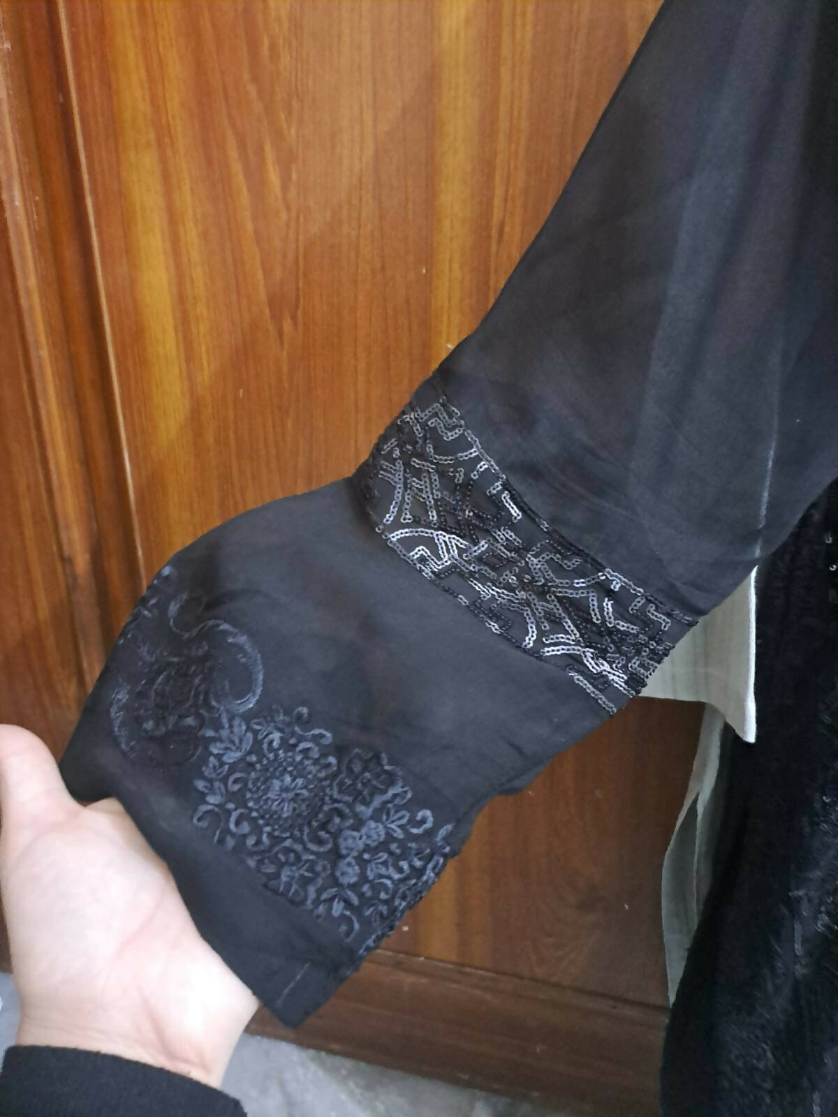 Black Fully Embroided Suit | Women Locally Made Formals | Medium | Worn Once