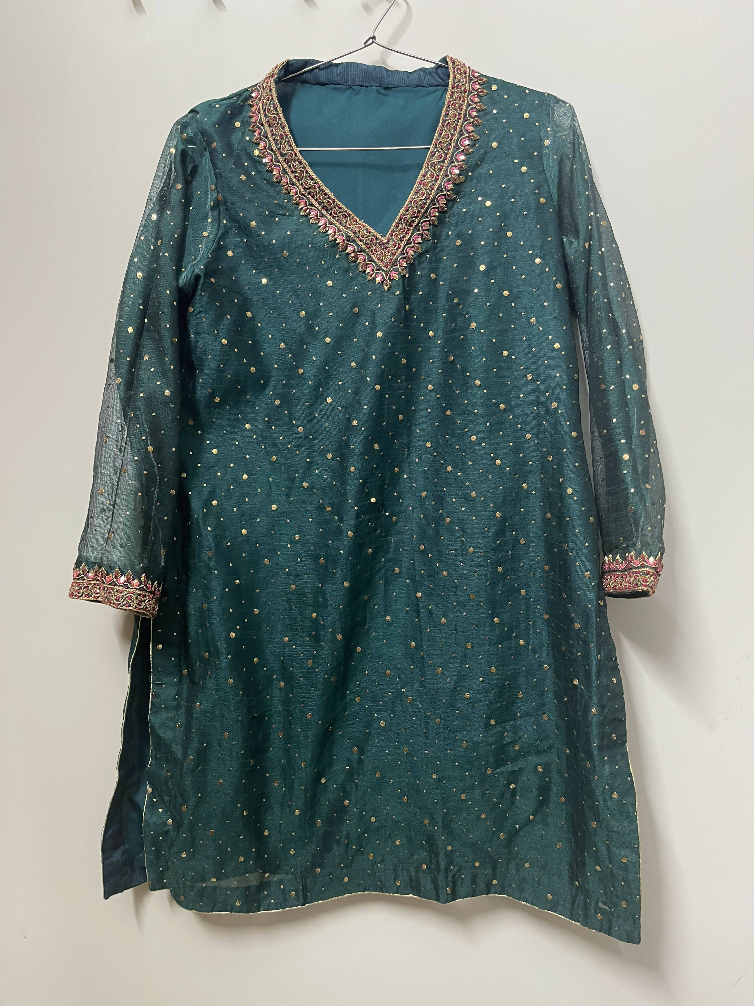 Teal Frock Dress | Women Formals | Preloved