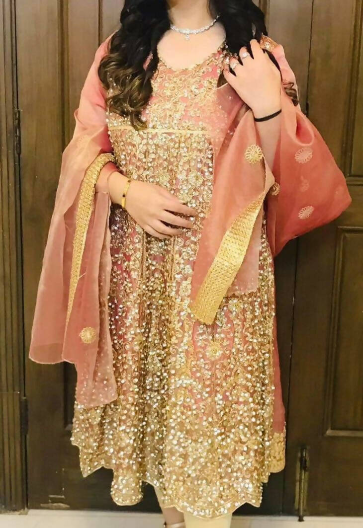 Tea pink Frock | Women Frocks & Maxis | Large | Preloved