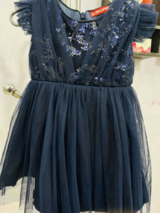 Rollover | Girls Black Frock (Size: S ) | Girls Skirt & Dresses | Worn Once