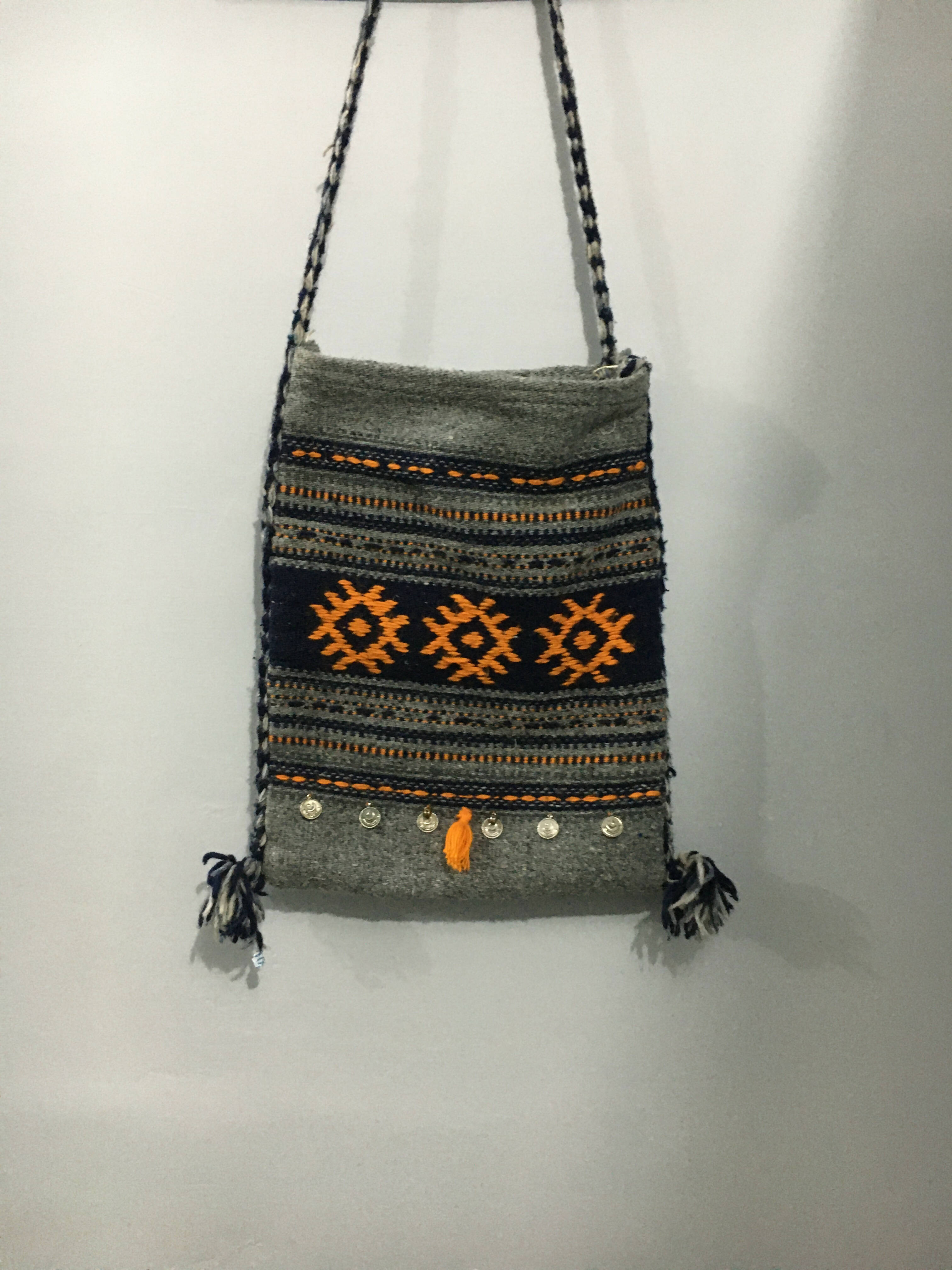 Greece | Grey Square Shape Cross Body Bag | Women Bags | Preloved