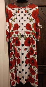 Nishat Linen Pret | Printed Frock | Women Froks & Maxis | Small | Worn Once