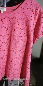 UK Pappya Weekend | Stylish Pink Top | Women Tops & Shirt | X Large | Preloved