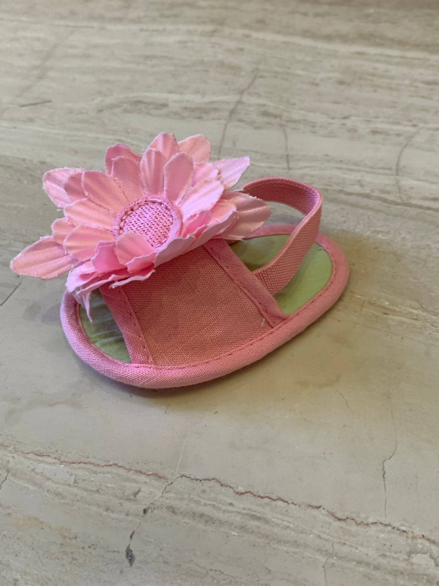 Pink Floral Sandals | Kids Baby Girl Shoes | Size 0-3 mths | Preloved