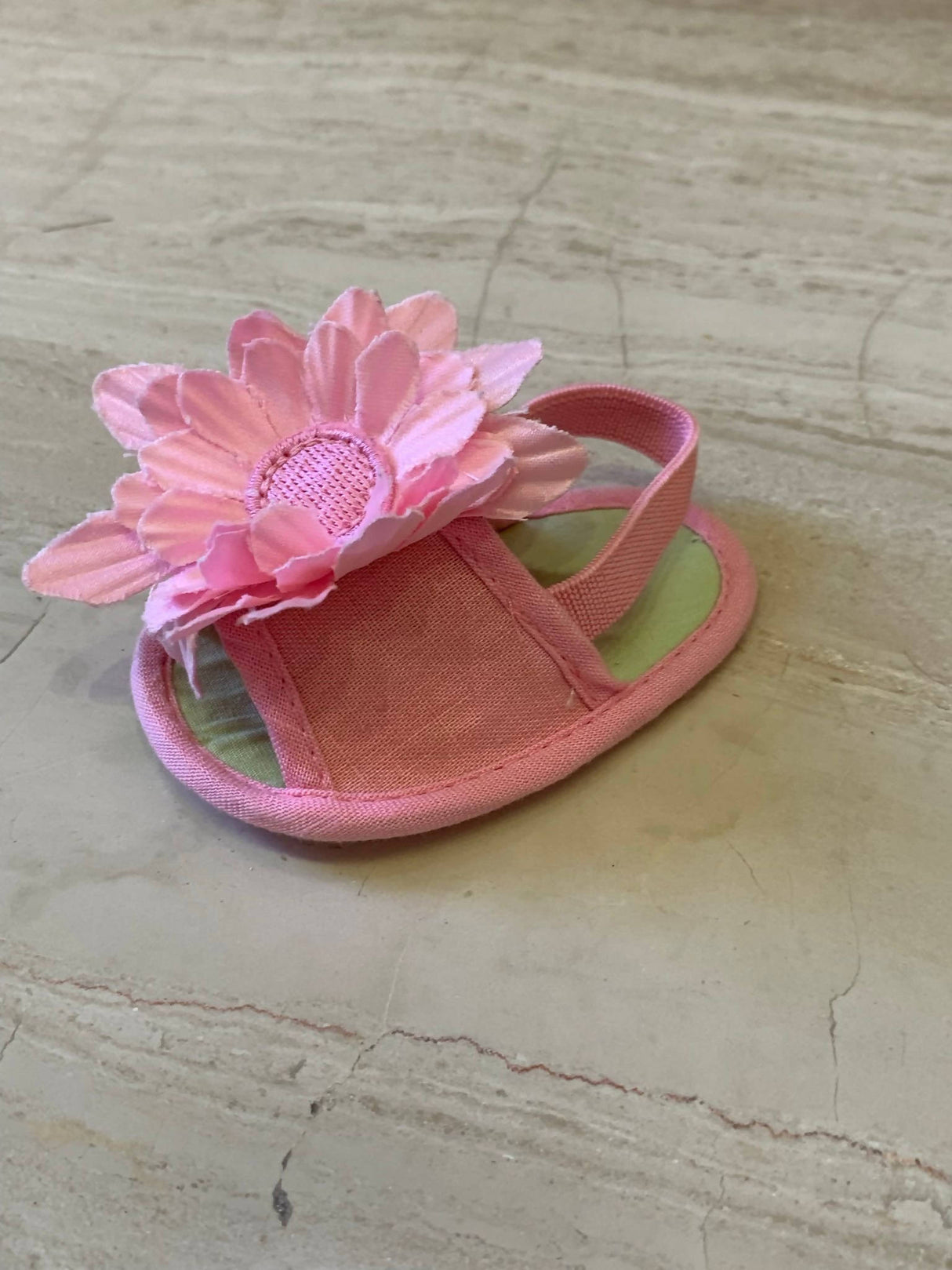 Pink Floral Sandals | Baby Shoes | Size 0-3 months | Preloved