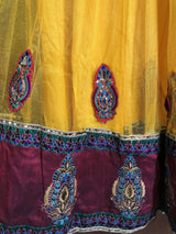 Yellow Angrakha Style Long Frock | Women Frocks & Maxis| Medium | Preloved