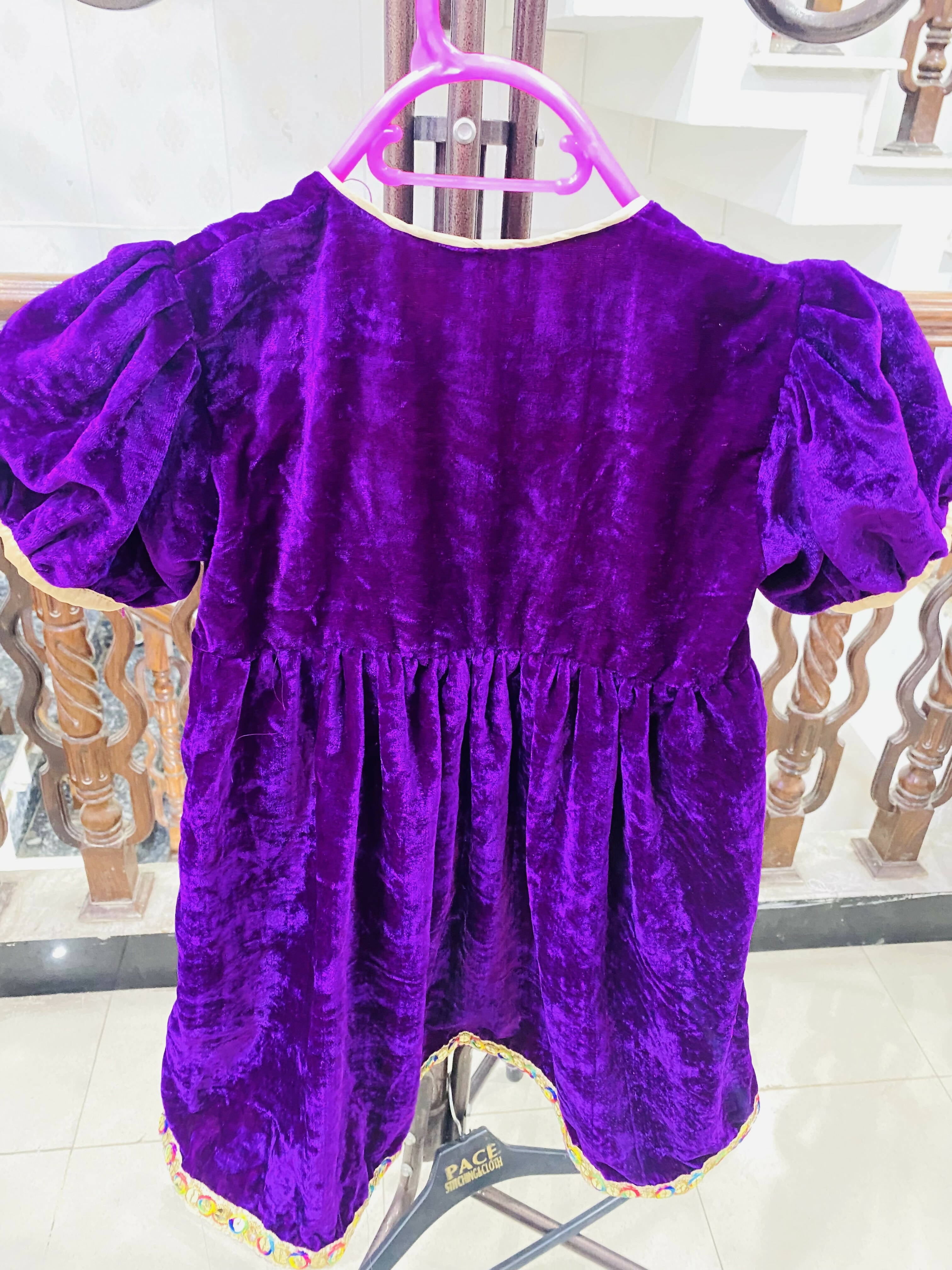 Purple Frock | Size: 3 to 4 Years Old | Girls Skirt & Dresses | New