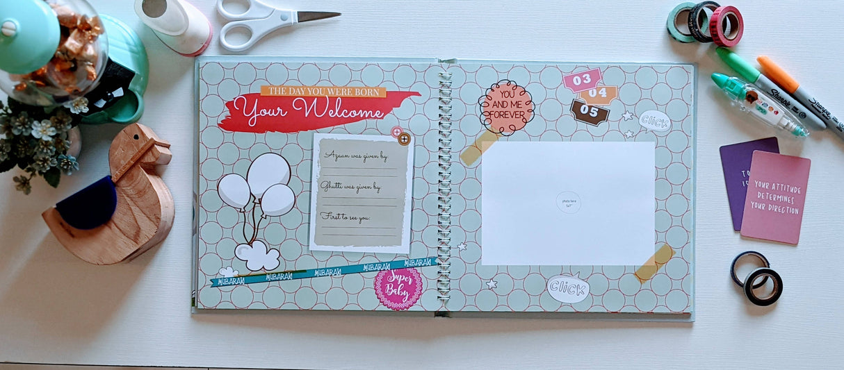 Tiny & Mighty Baby Memory Books | Children's Books| Size: 10x10| New