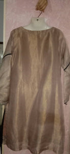 Embroidered Light Brown Kurta |Women Locally Made Kurta | Medium | New